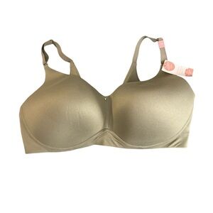 Cacique Invisible Backsmoother Collection 40G Olive Green Underwire Light Pad